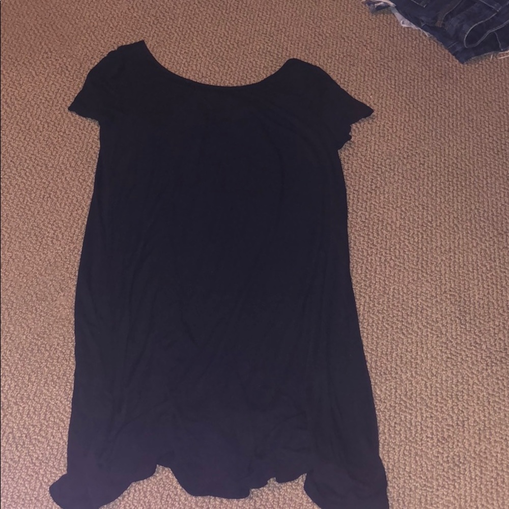 Black T-shirt dress